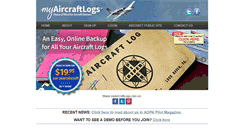 Desktop Screenshot of myaircraftlogs.com